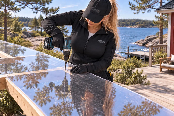 Monteringsguide för plexiglas, akrylplast och polykarbonat