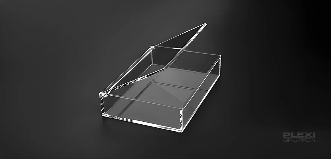 Akryllåda med lock | Måttbeställda akryl lådor – Plexishoppen