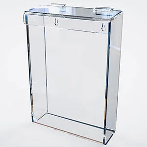 Postlåda i plexiglas